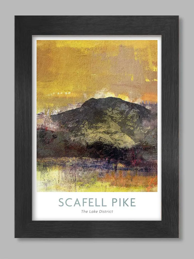 Scafell Pike - A4 Framed Poster Print